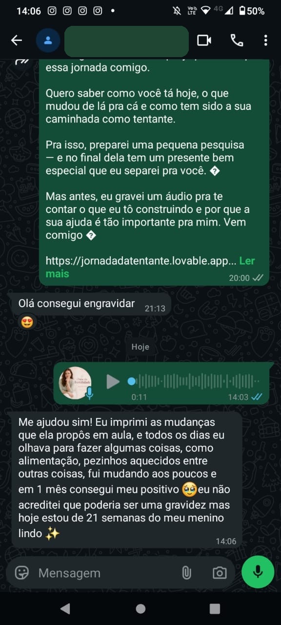 Depoimento real de uma paciente 11